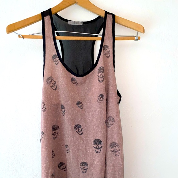 Glittery Skull Tanktop - Picture 1 of 2